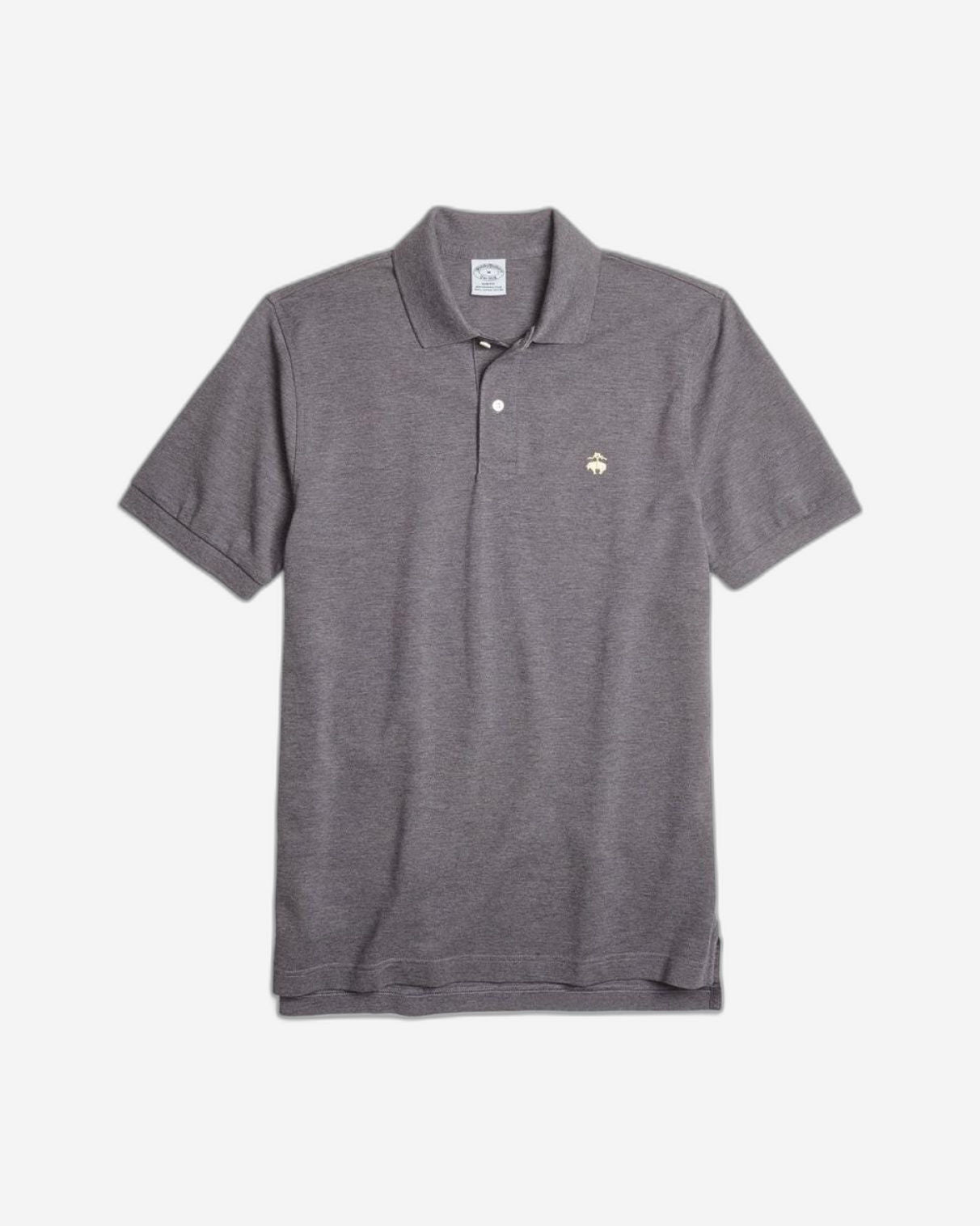 KNT SS SUPIMA STRETCH POLO SLIM CHARCOAL
