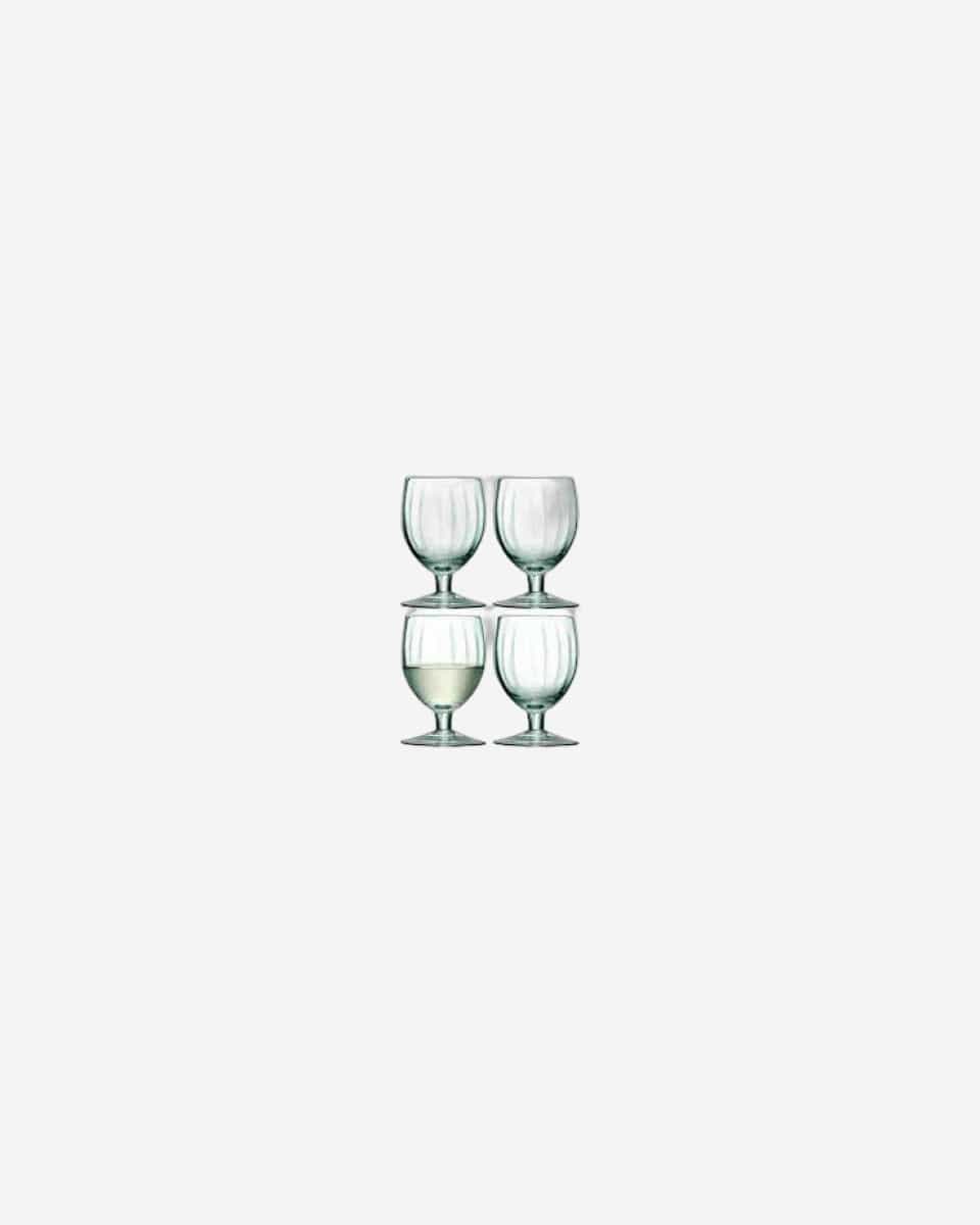 Lsa Mia Wine Glass Recycled/Part Optic X 4