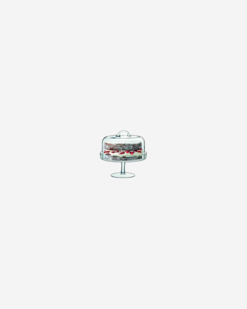 Serve Cakestand & Dome 26.5cm/25cm Clear