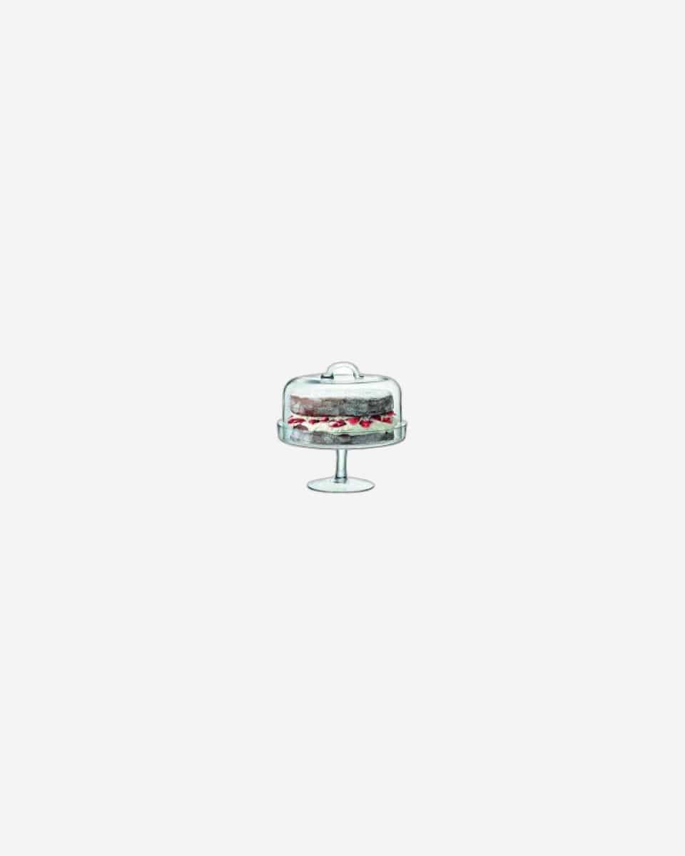 Serve Cakestand & Dome 26.5cm/25cm Clear