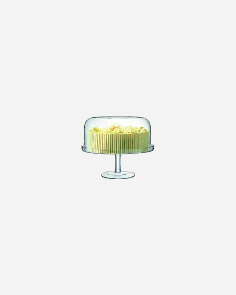 Serve Cakestand & Dome 34.5cm/32cm Clear