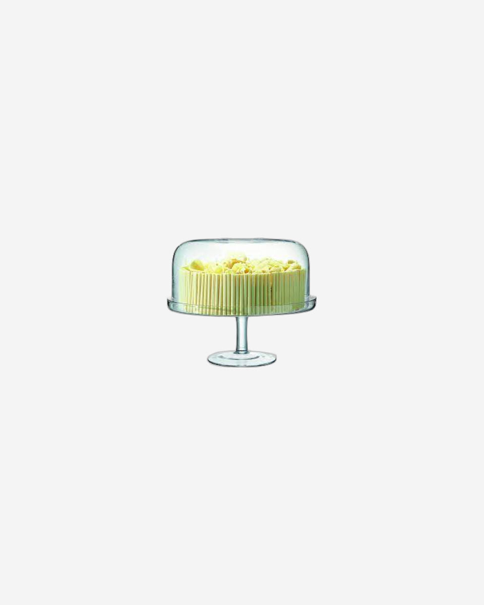 Serve Cakestand & Dome 34.5cm/32cm Clear