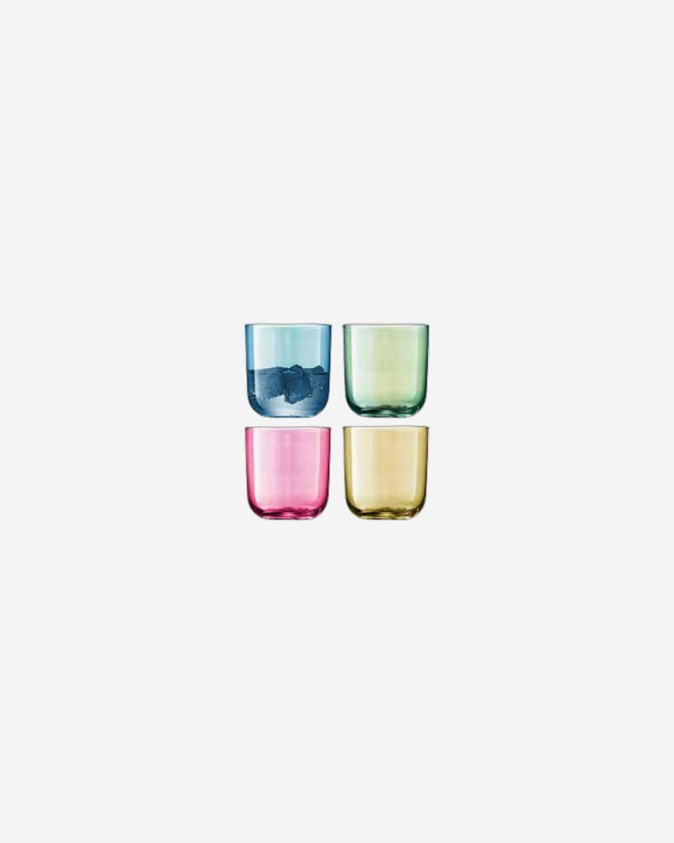 Polka Tumbler 420ml Pastel Assorted x 4