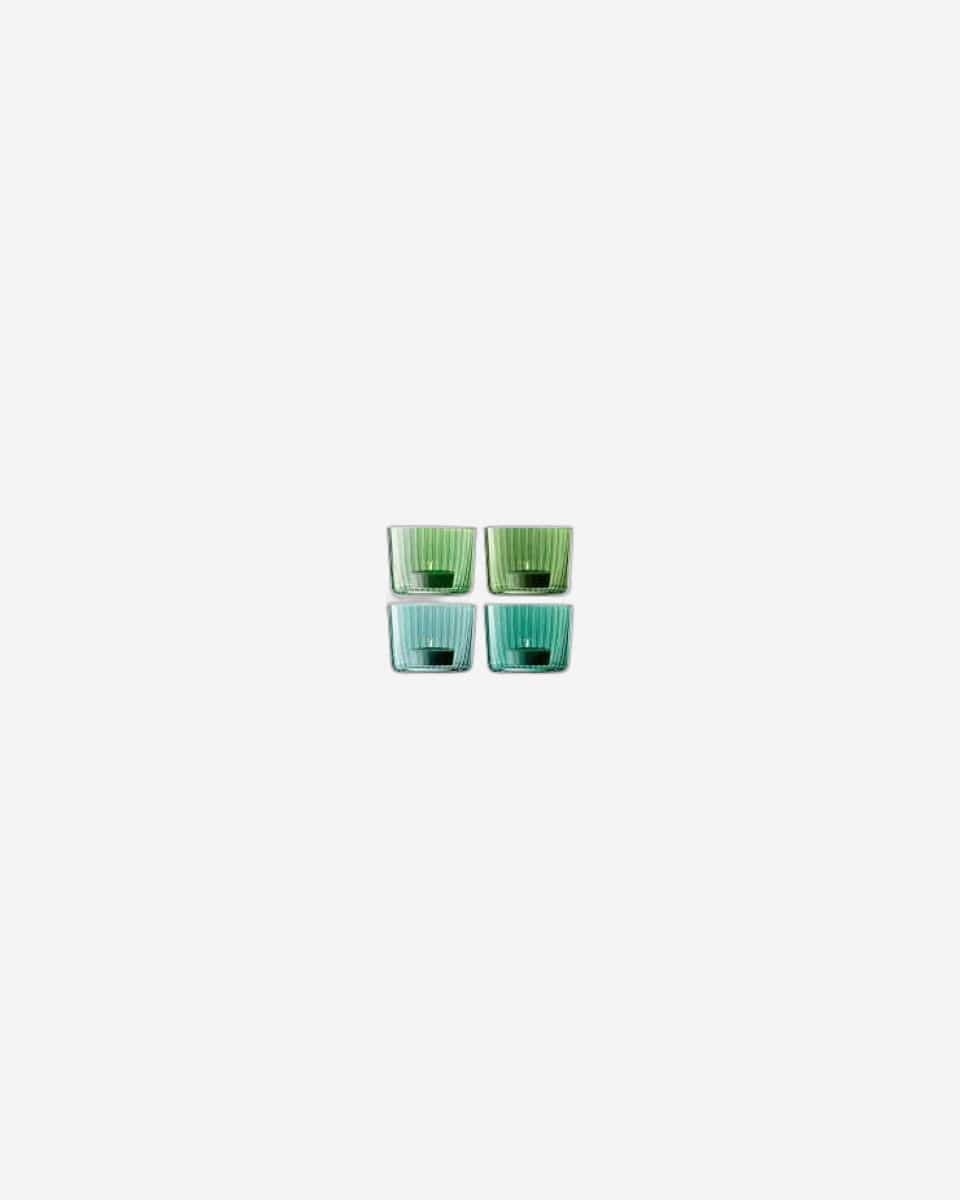 Lsa Gems Tealight Holder Assorted Jade X 4