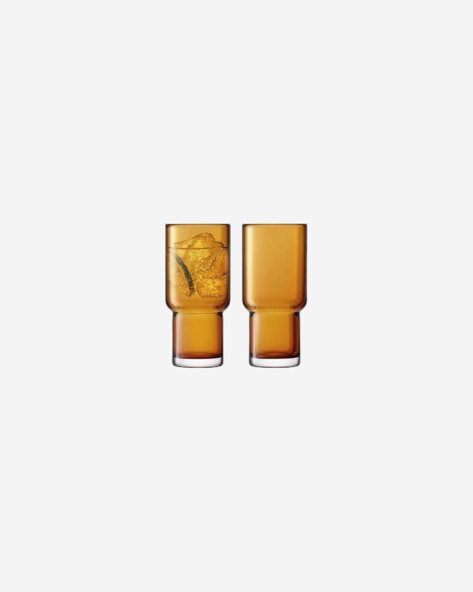 Utility Highball 390ml Amber x 2