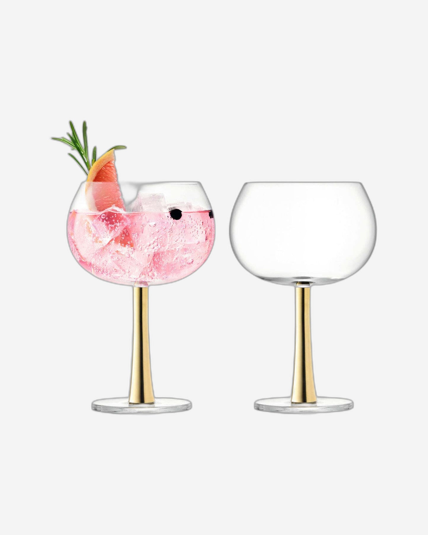 Lsa Gin Balloon Glass Gold X 2