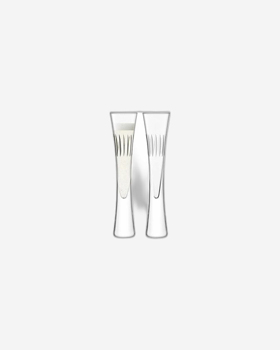 Lsa Moya Cut Champagne Flute Clear/Cut X 2