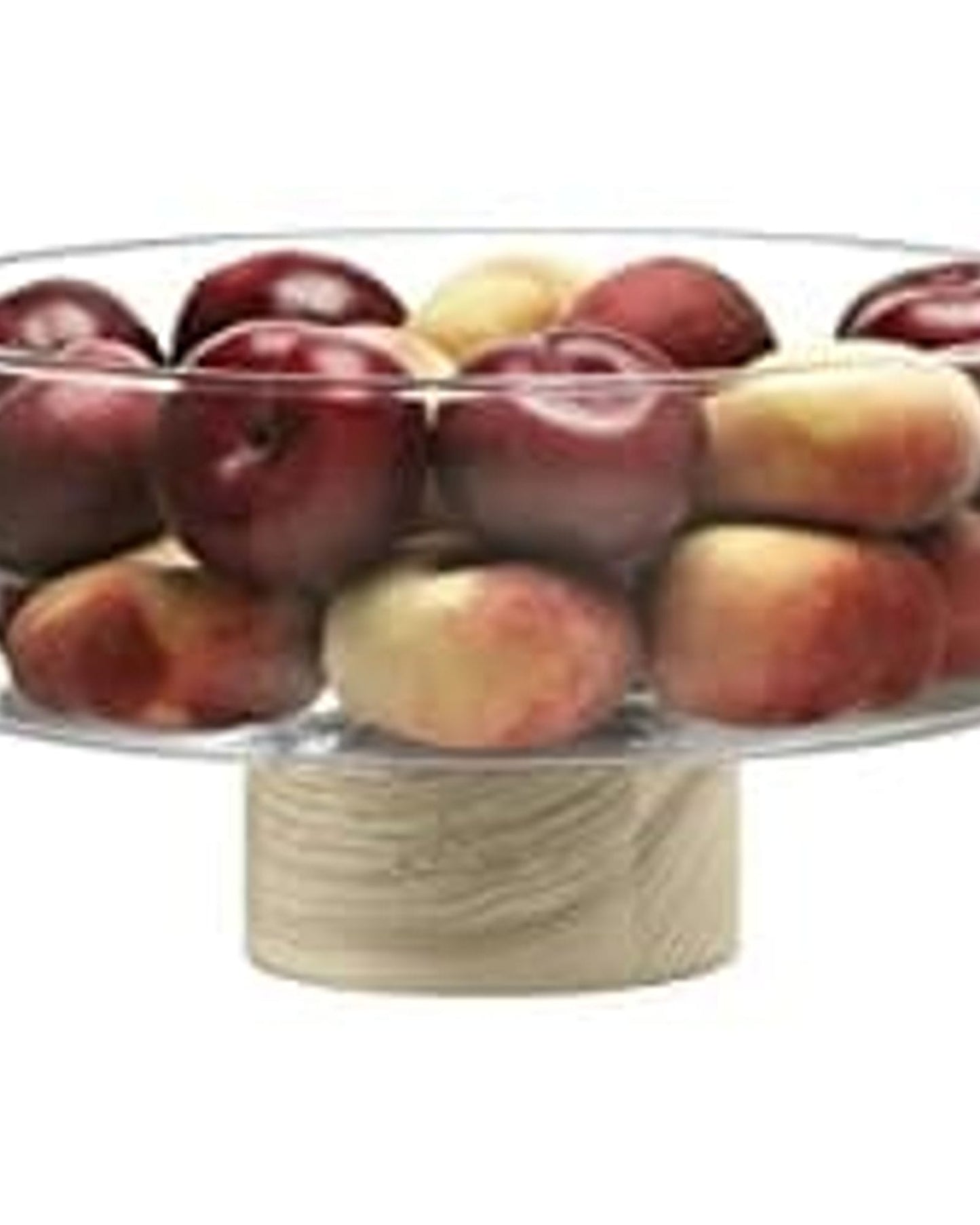Lsa Lotta Pedestal Bowl Clear& Ash Base