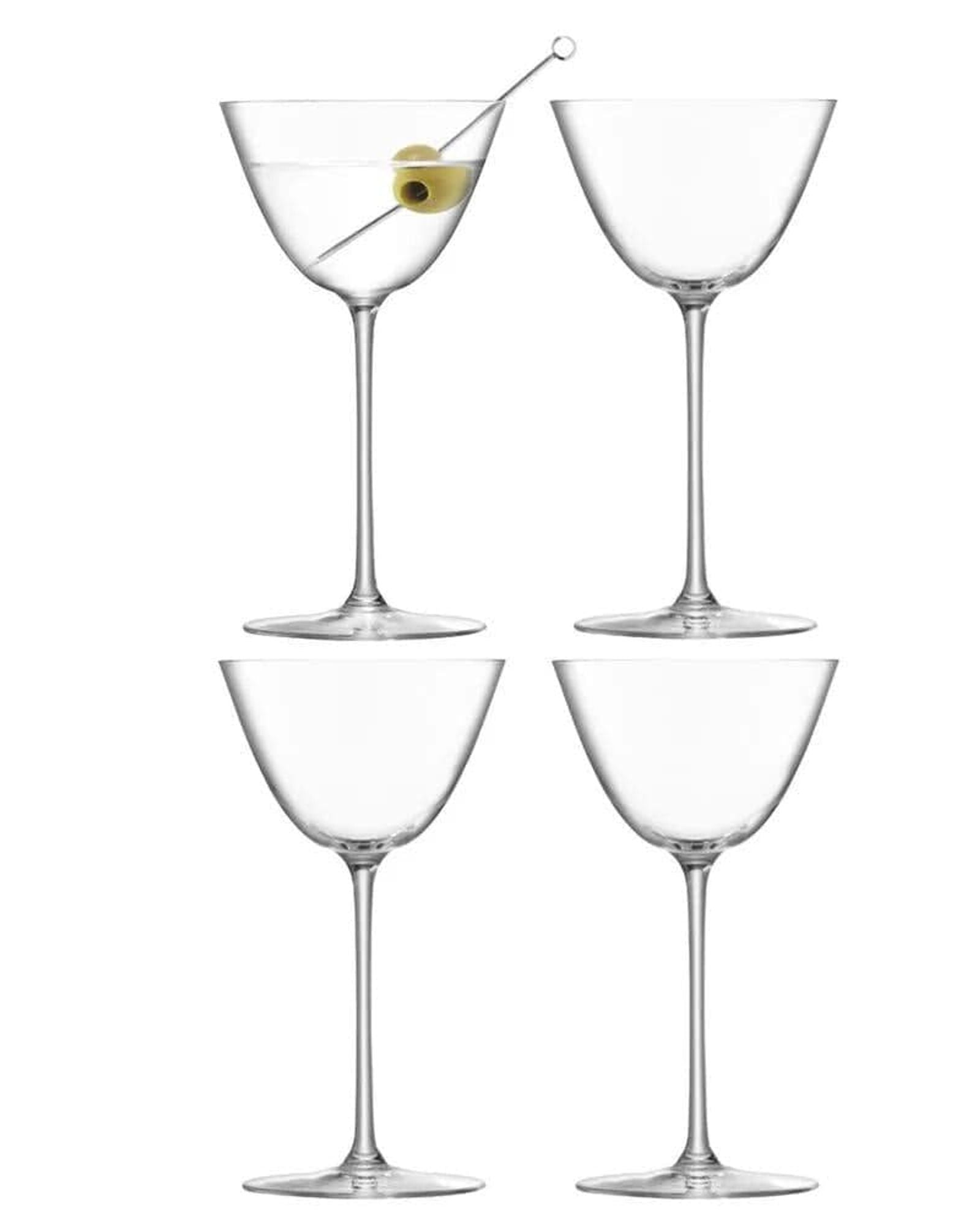 Borough Martini Glass 195ml x 4