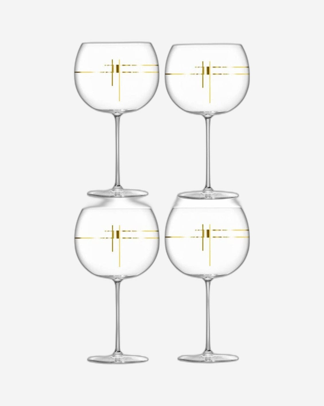Lsa Century Balloon Glass Gold X 4