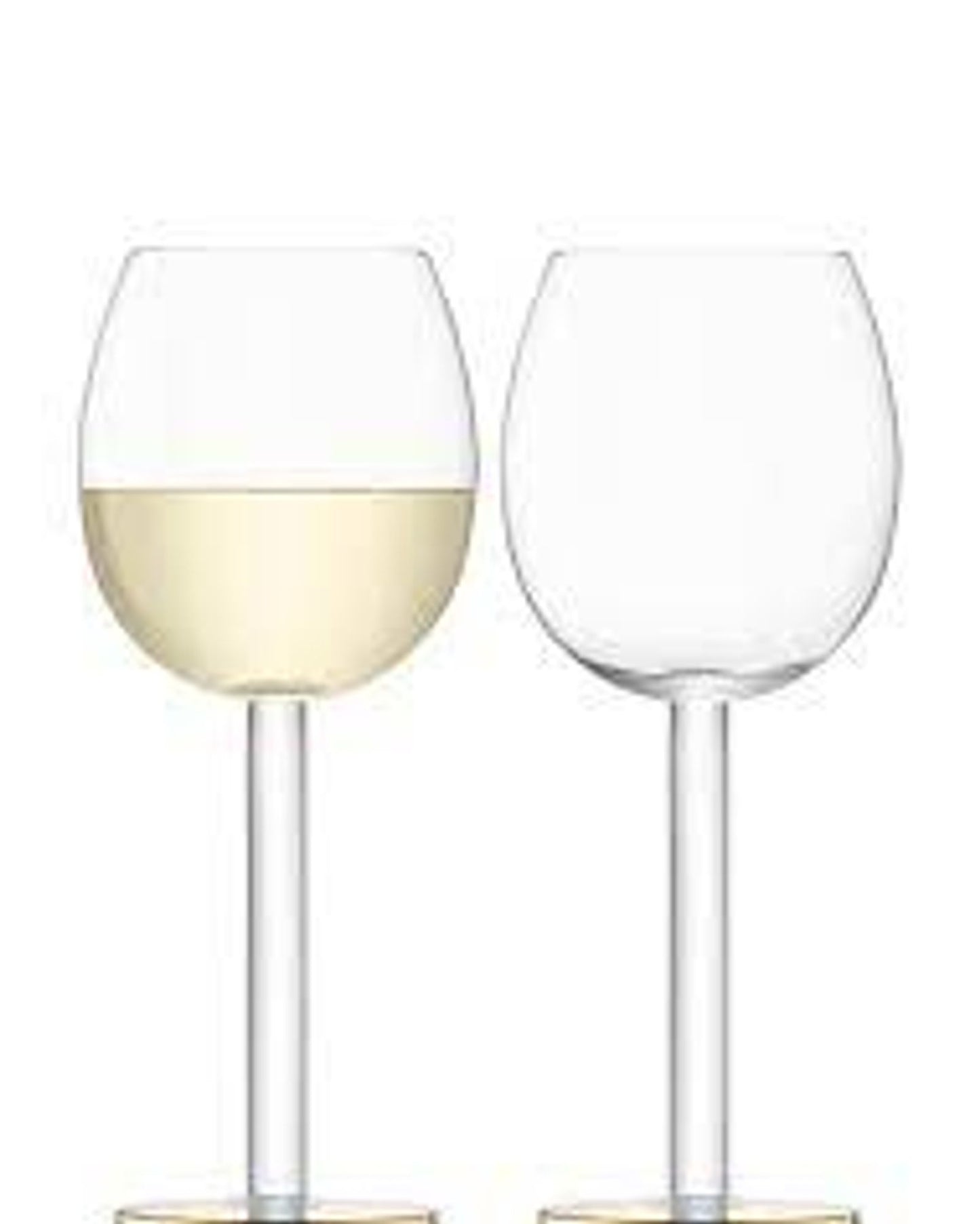 Lsa Luca Wine Glass Gold X 2
