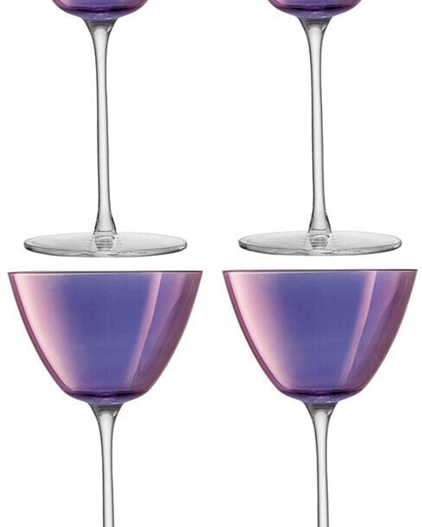 Lsa Aurora Martini Glass Polar Violet X 4
