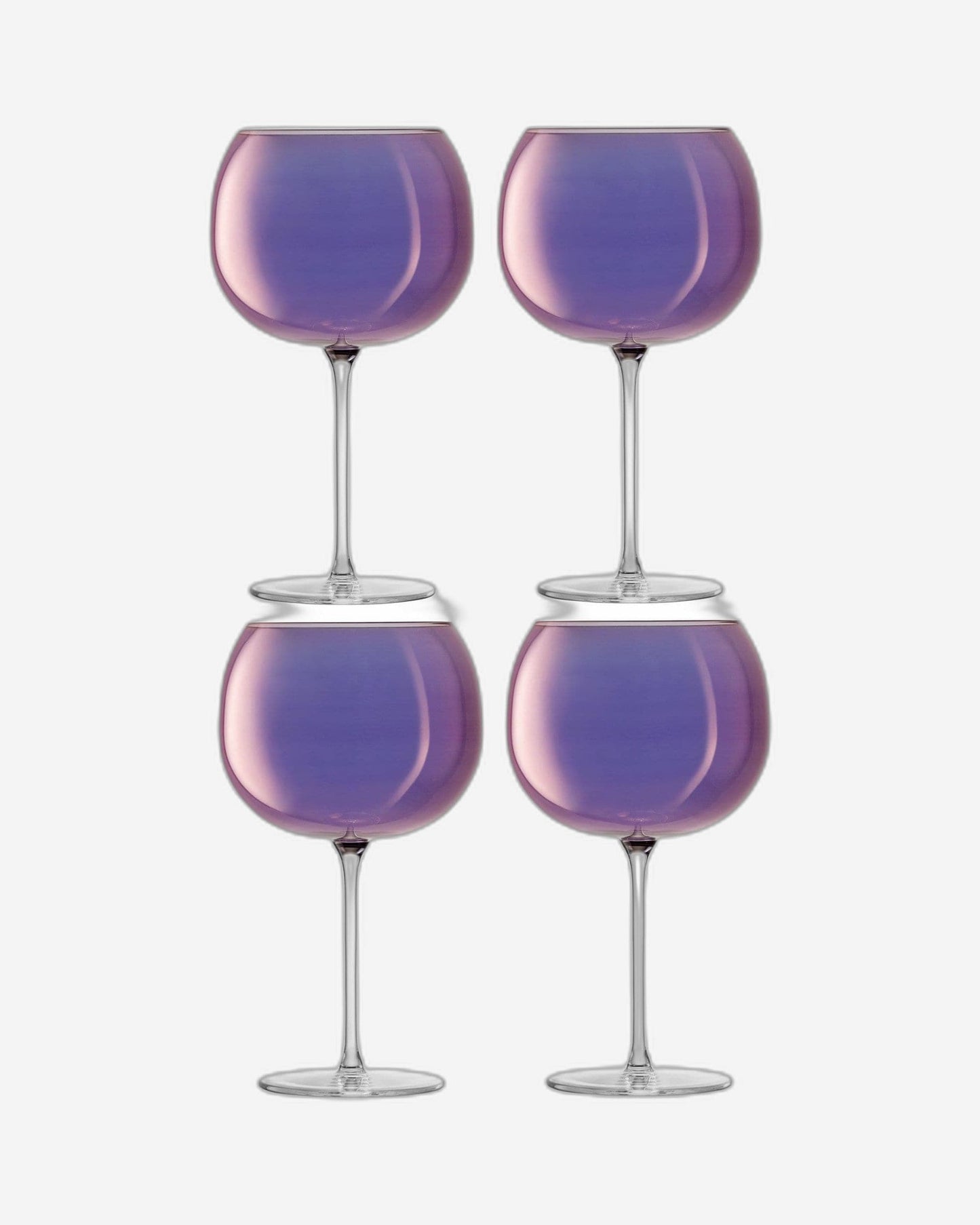 Lsa Aurora Balloon Glass Polar Violet X 4