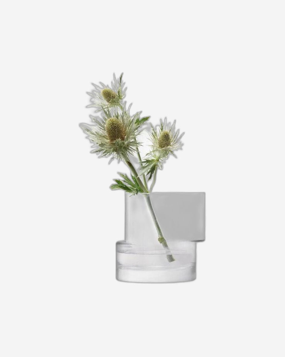 Tier Lantern/Vase H13.5cm Clear