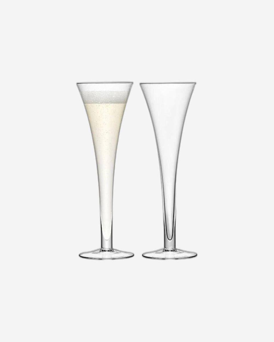 Lsa Bar Hollow Stem Flute Clear X 2
