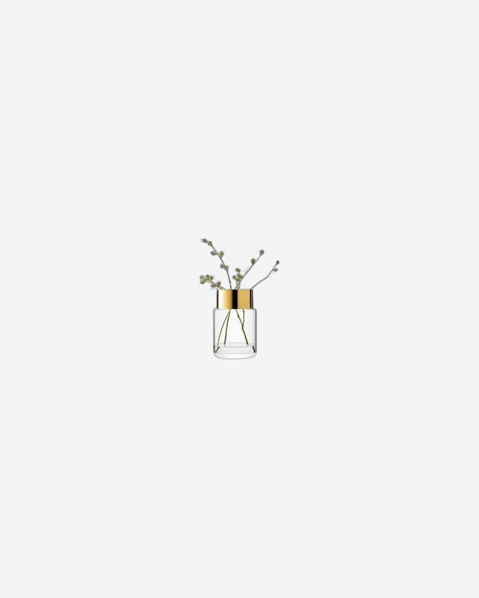 Lsa Aurum Vase/Lantern Clear/Gold
