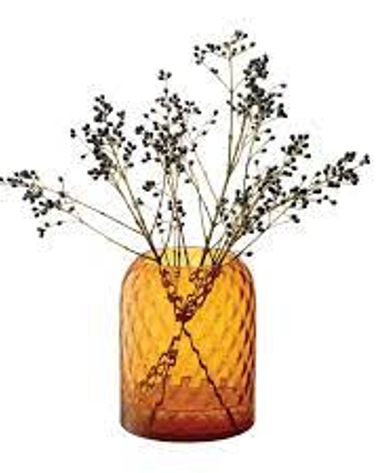 Lsa Dapple Vase/Lantern Sun Amber