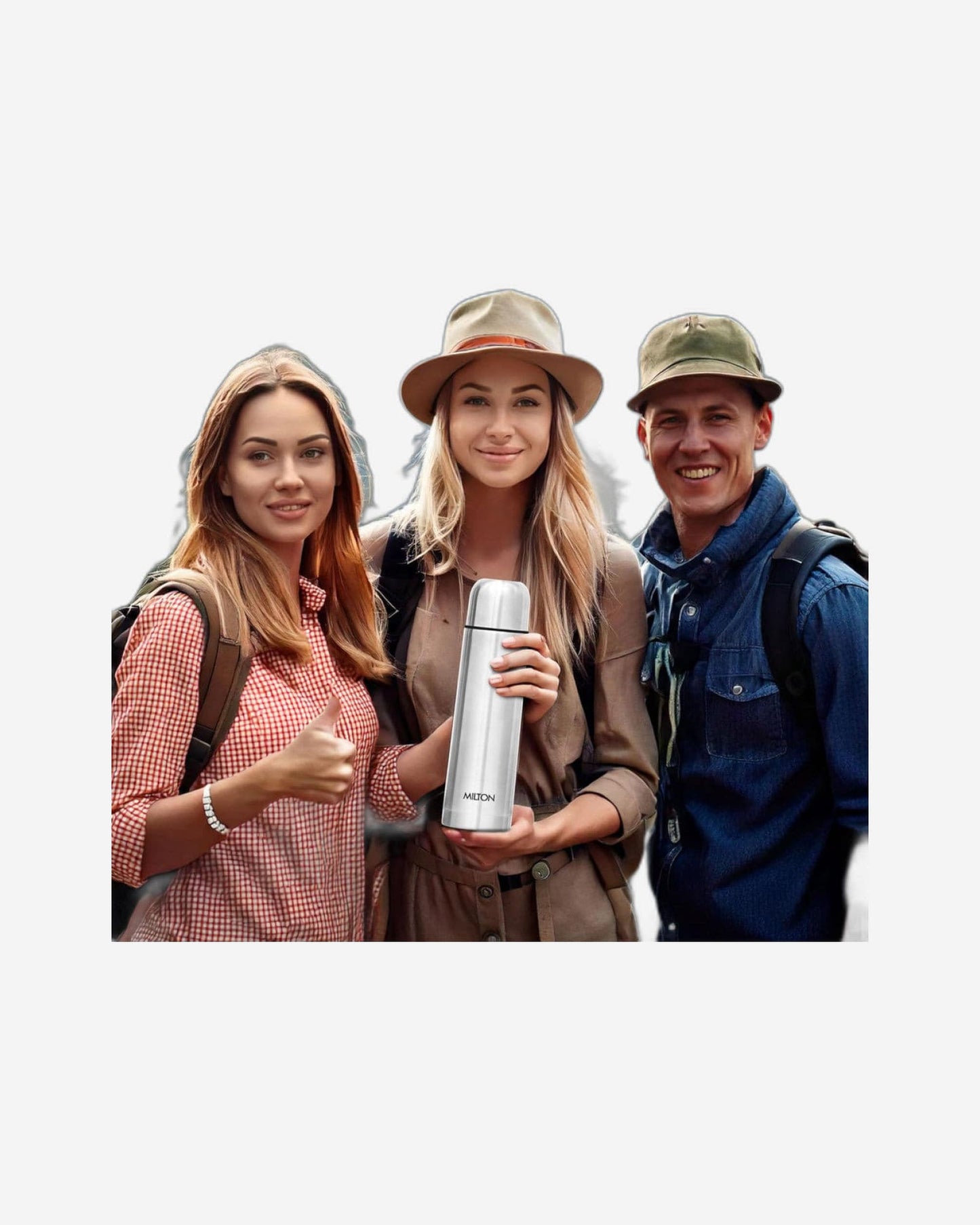 Milton Flip Lid Bottle 1000ml Silver