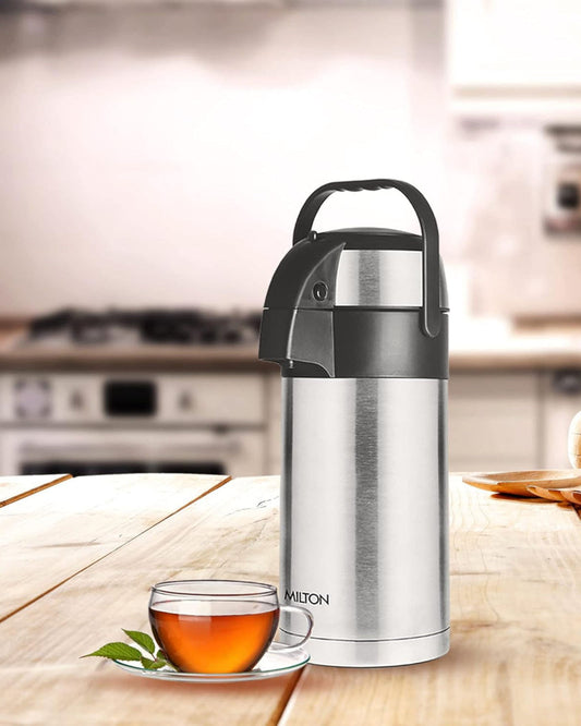 Milton Thermosteel Vaccum Insulated Beverage Dispenser 2500 (Steel, 2.5 Litre)