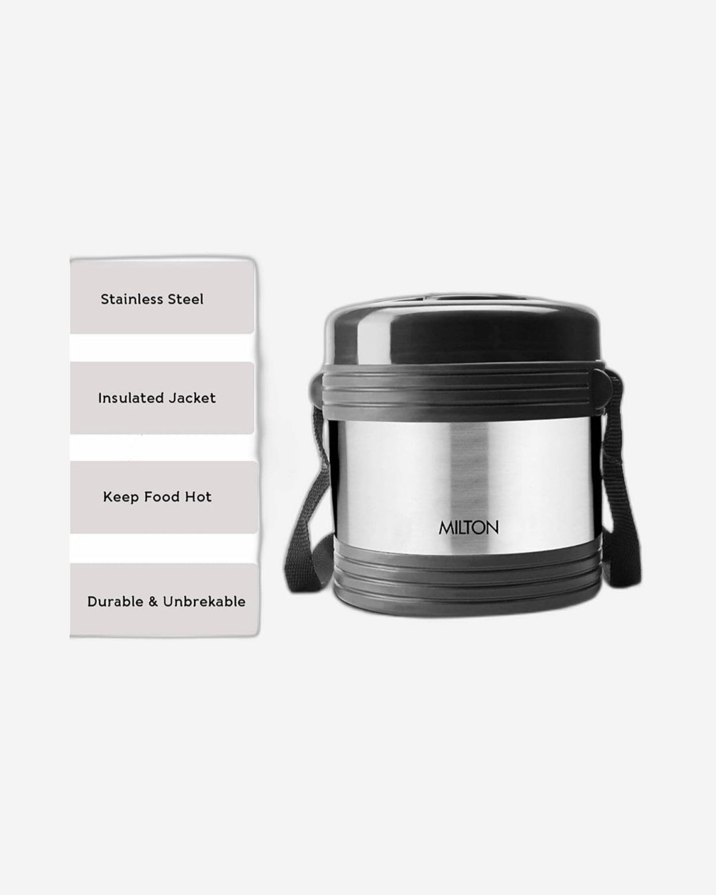 Milton Legend Tiffin Box 2Pc Silver