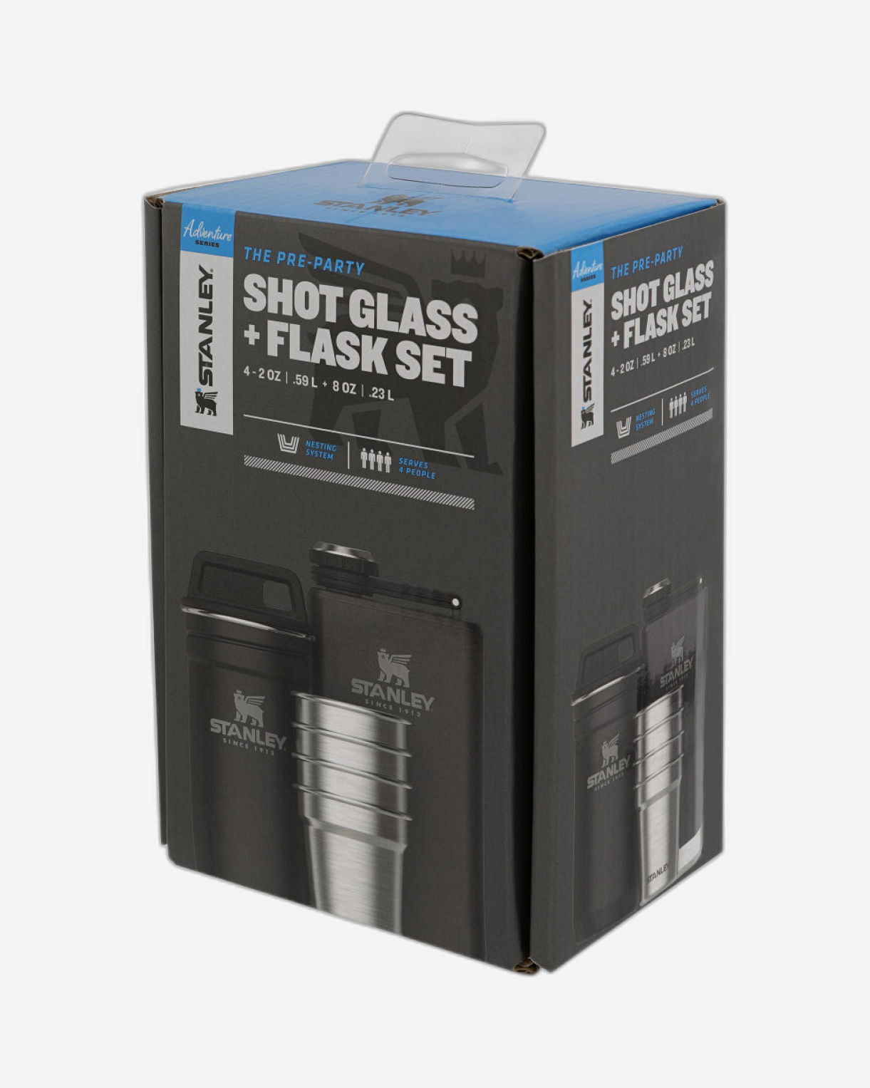Stanley ADV Shot Glass & Flask Set Matt Black