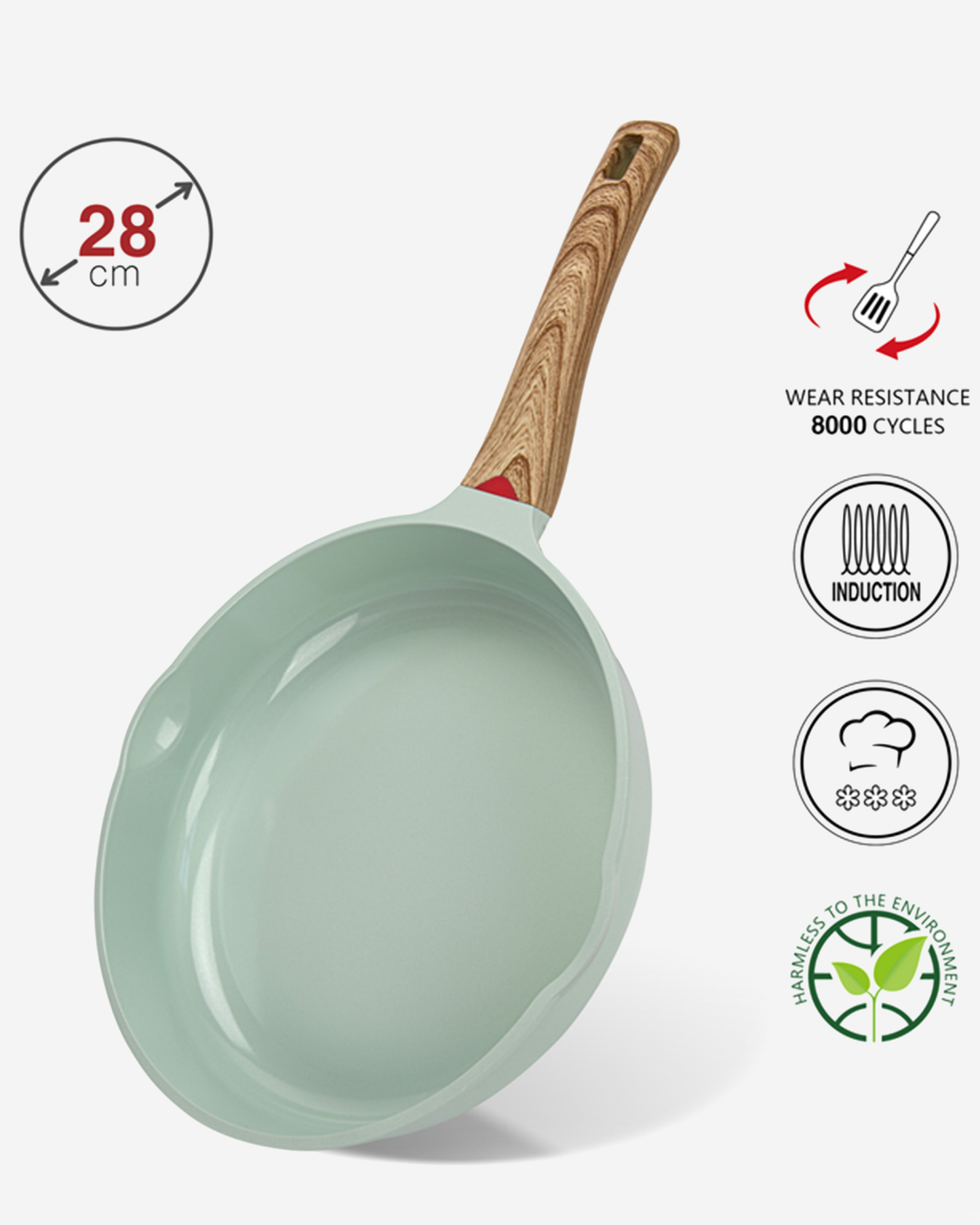 Fissman Non Stick Cast Aluminium Frying Pan Cameo 28×6cm