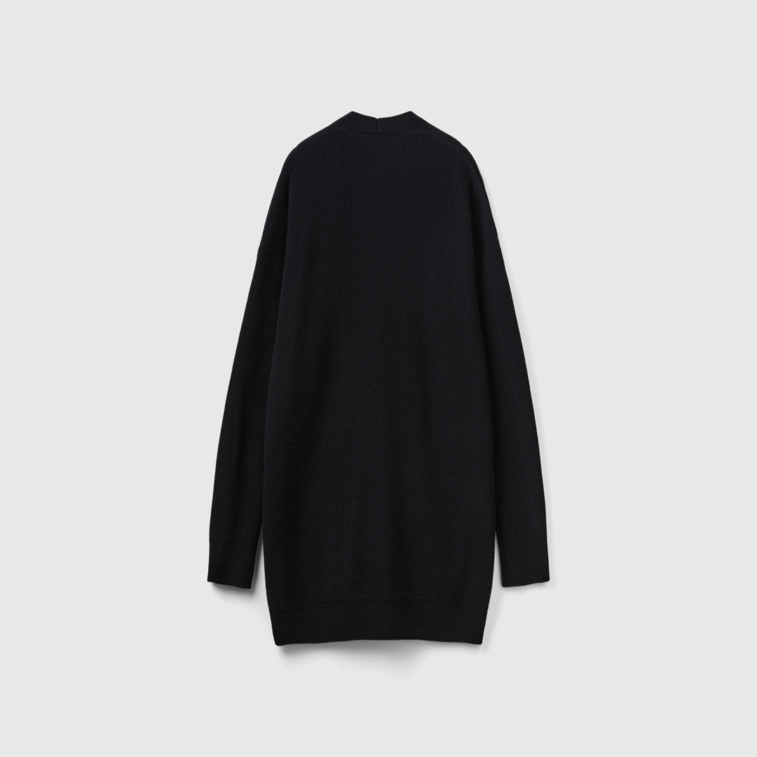 Oversized fit cardigan in wool blend