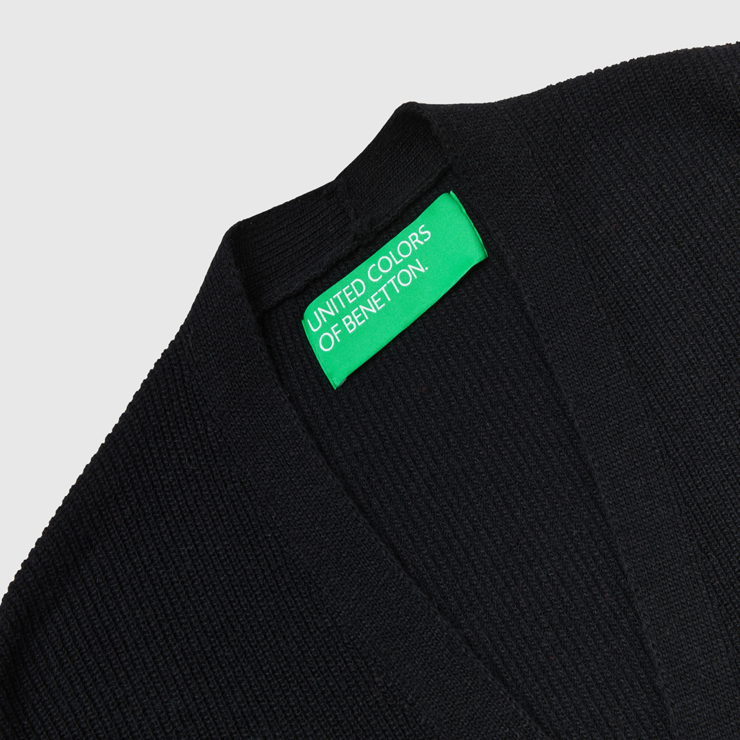 Oversized fit cardigan in wool blend