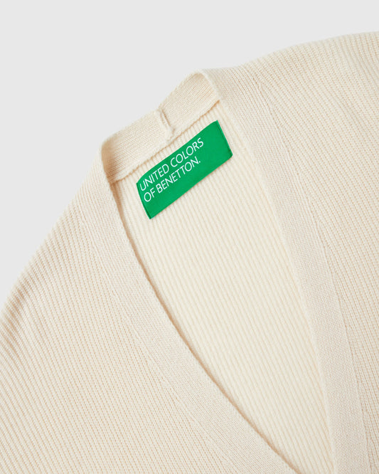 Oversized fit cardigan in wool blend