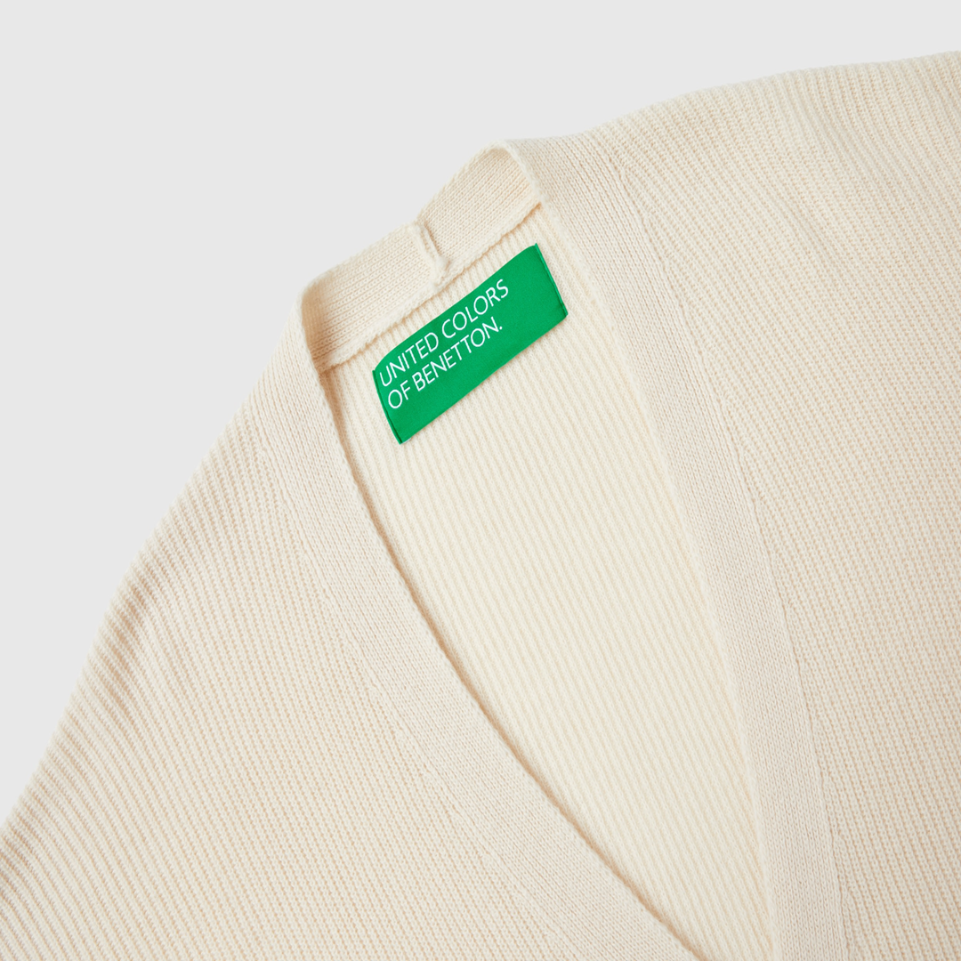 Oversized fit cardigan in wool blend