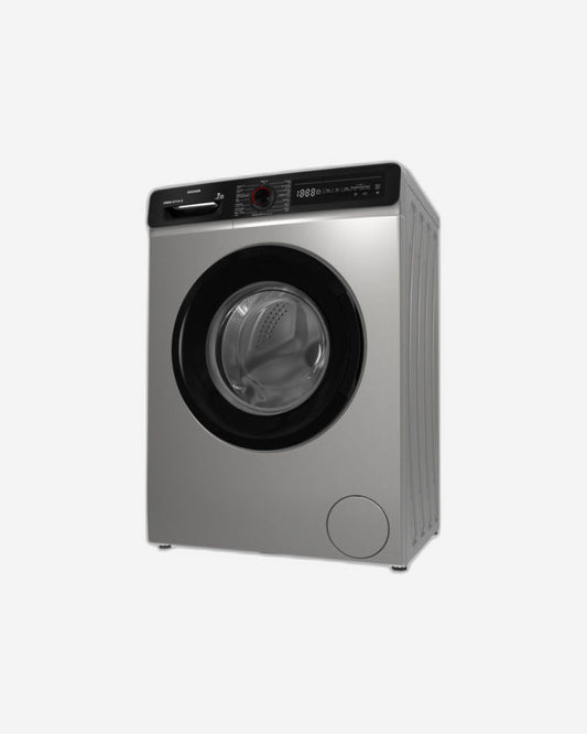 Hoover 7Kg Front Load Washing Machine, Fully Automatic, 1000 RPM, 15 Programs,Foam Protection, Child Safety Lock, Eco-Logic System, Silver, Made in Turkey, 1 Year Warranty, HWM-V710-S
