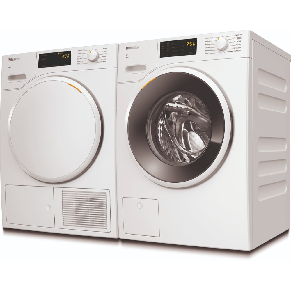 Miele Extra Quiet Washing Machine + Heat Pump Dryer