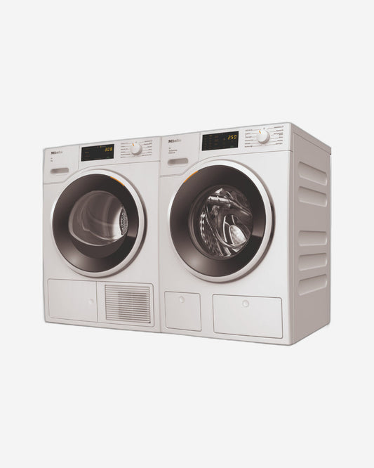 Miele Front Load Washing Machine + Heat Pump Dryer