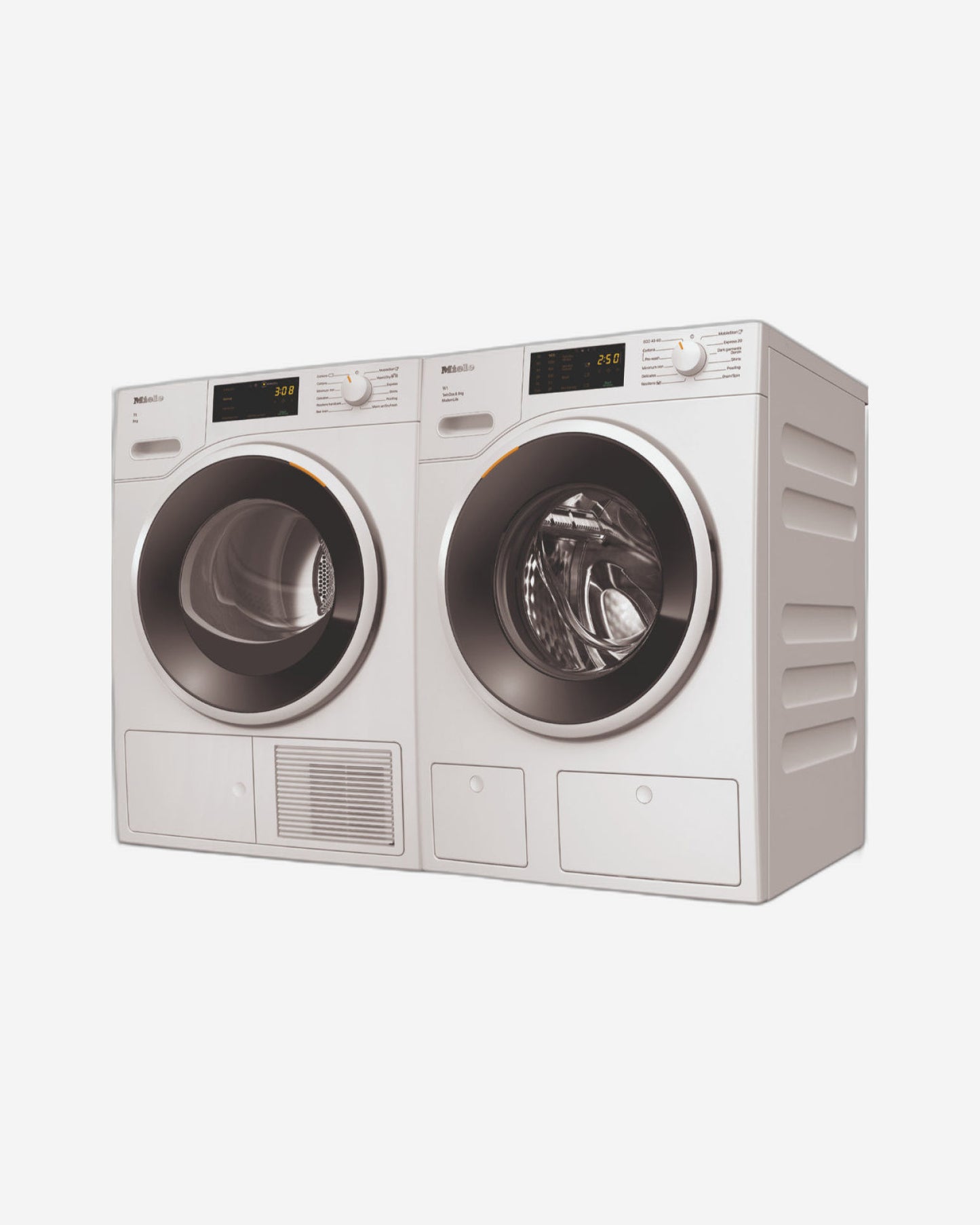 Miele Front Load Washing Machine + Heat Pump Dryer