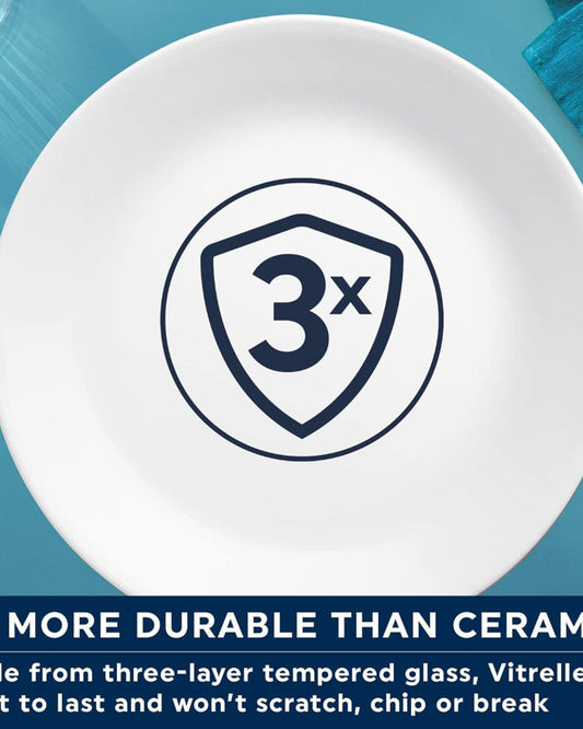 Corelle Dinnerware Set 16Pc Bayside Dots Navy