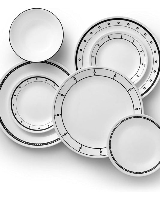 Corelle Dinnerware Set 18Pc Black & White