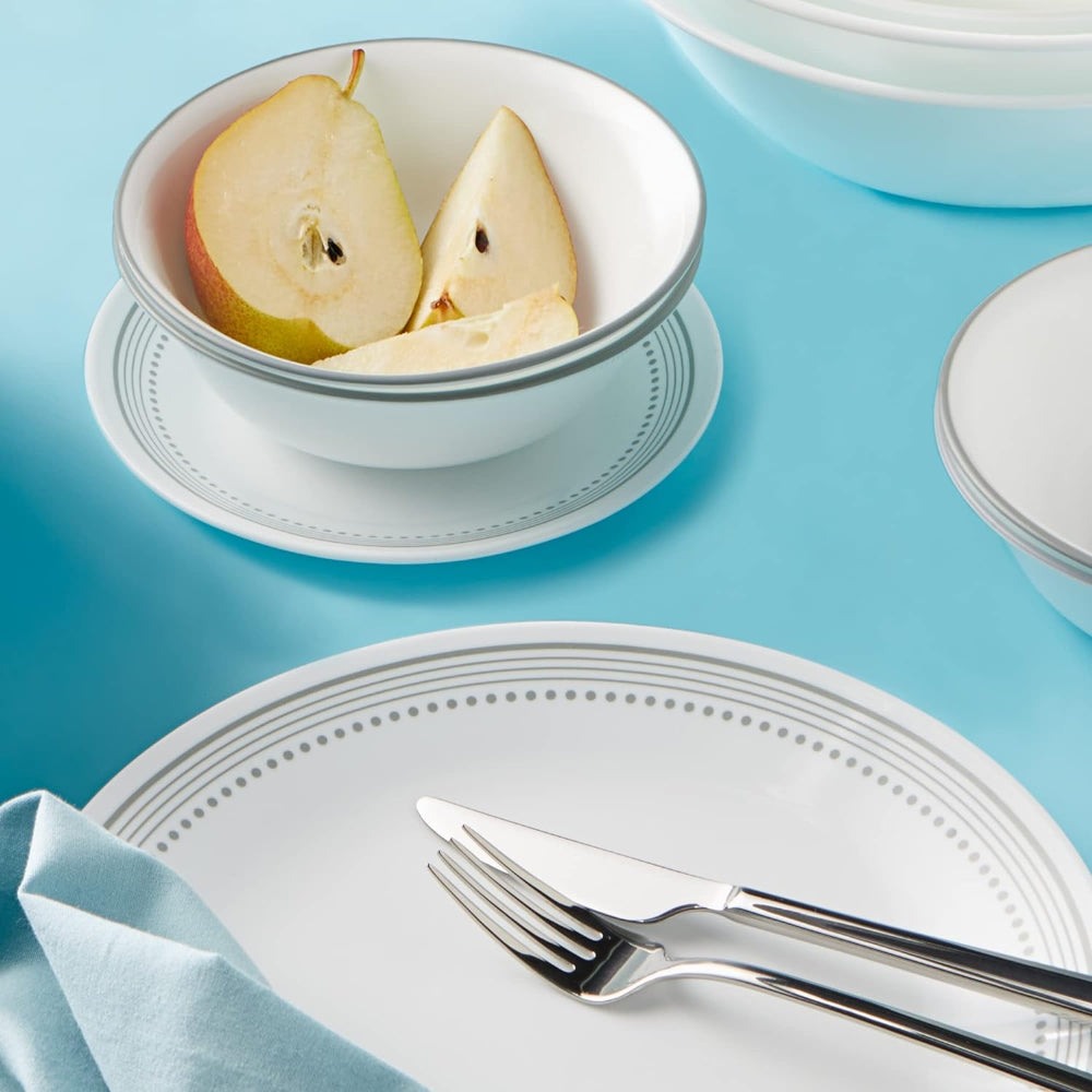 Corelle Dinnerware Set 12Pc Mystic Grey