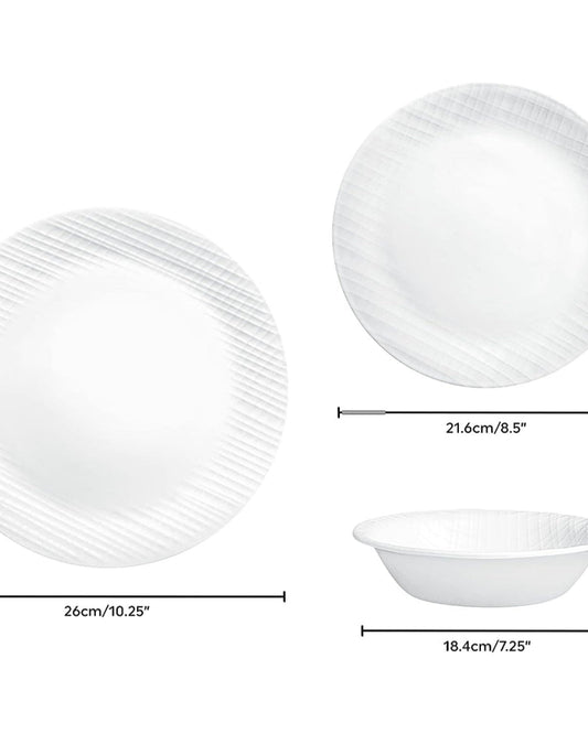 Corelle 12 PCS DINNER SET LINEN WEAVE
