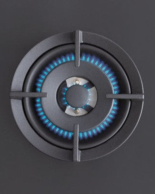 Bertazzoni Professional Series Gas on Glass Hob with Central Wok Burner 90cm, Black