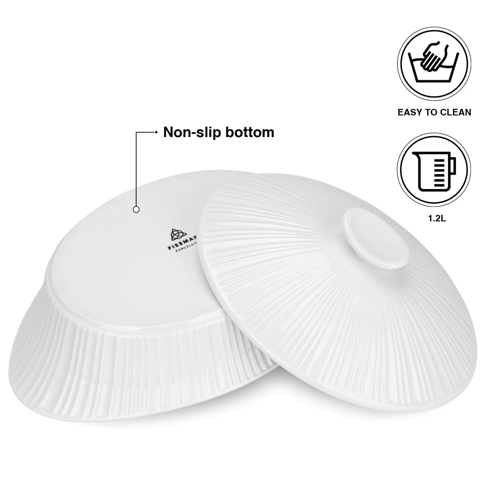 Fissman Dish Oval Porcelain 1.2L