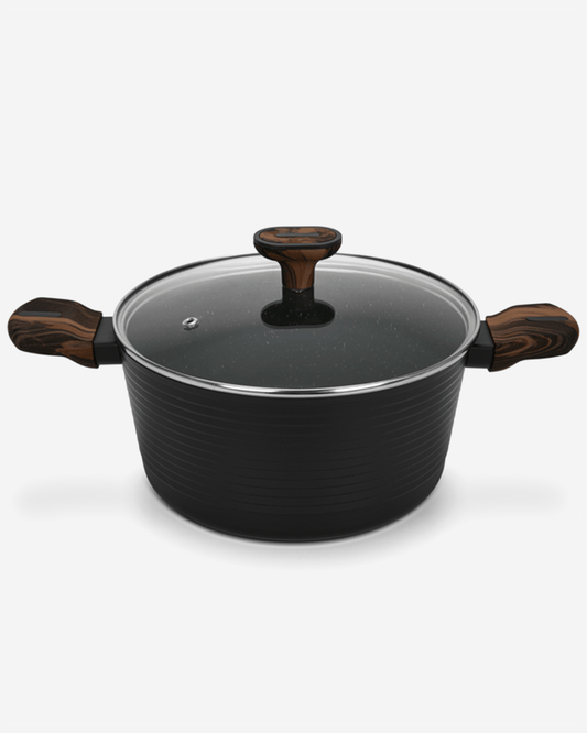 Fissman Non Stick Aluminium Stockpot Cuisine 20×10cm / 2.6L with Glass Lid