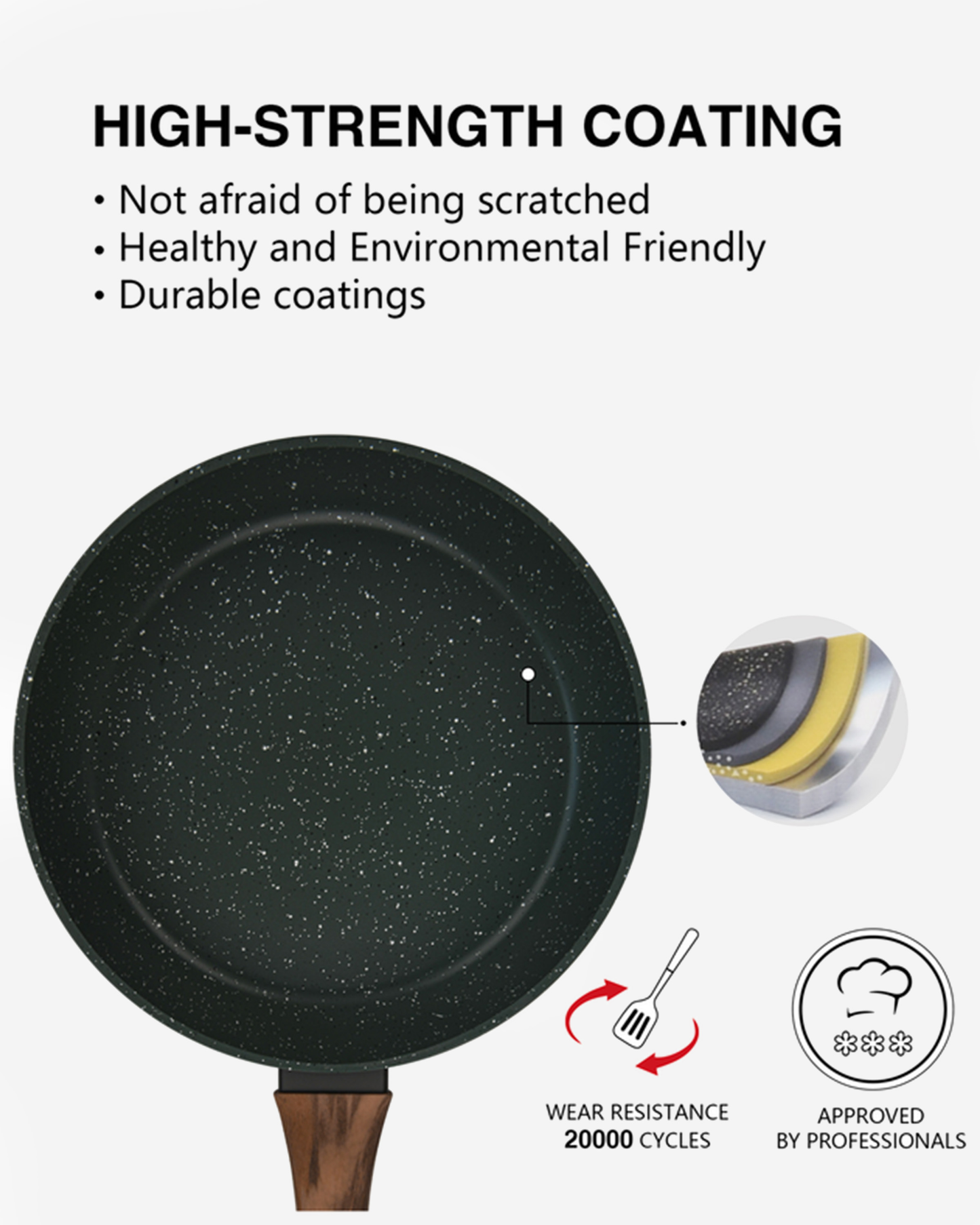 Fissman Non Stick Aluminium Frying Pan Cuisine 20×5cm