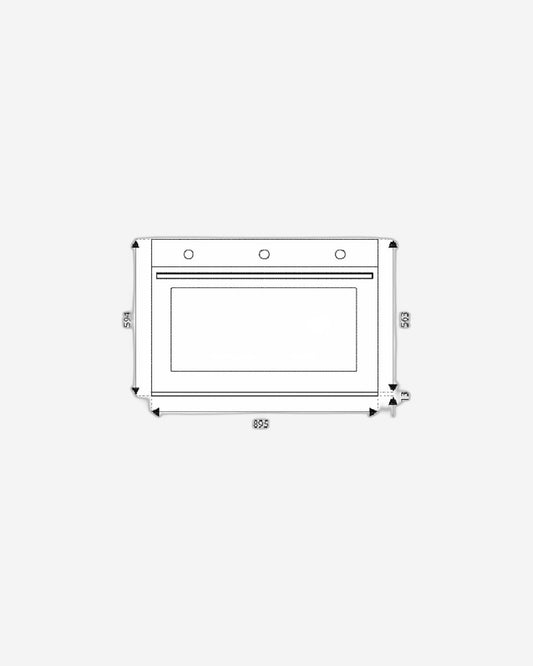 Bertazzoni Professional Series Built-In Electric Oven 90cm, Stainless Steel