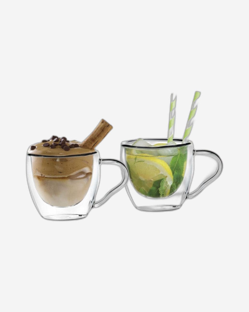 Fissman Double Wall Cups Borosilicate 2Pc 90ml