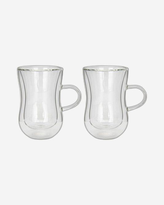 Fissman 2 Piece Double Wall Cups 150 Ml Borosilicate Glass