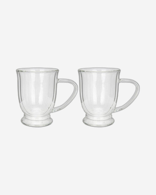 Fissman 2 Piece Double Wall Mugs 270 Ml Borosilicate Glass