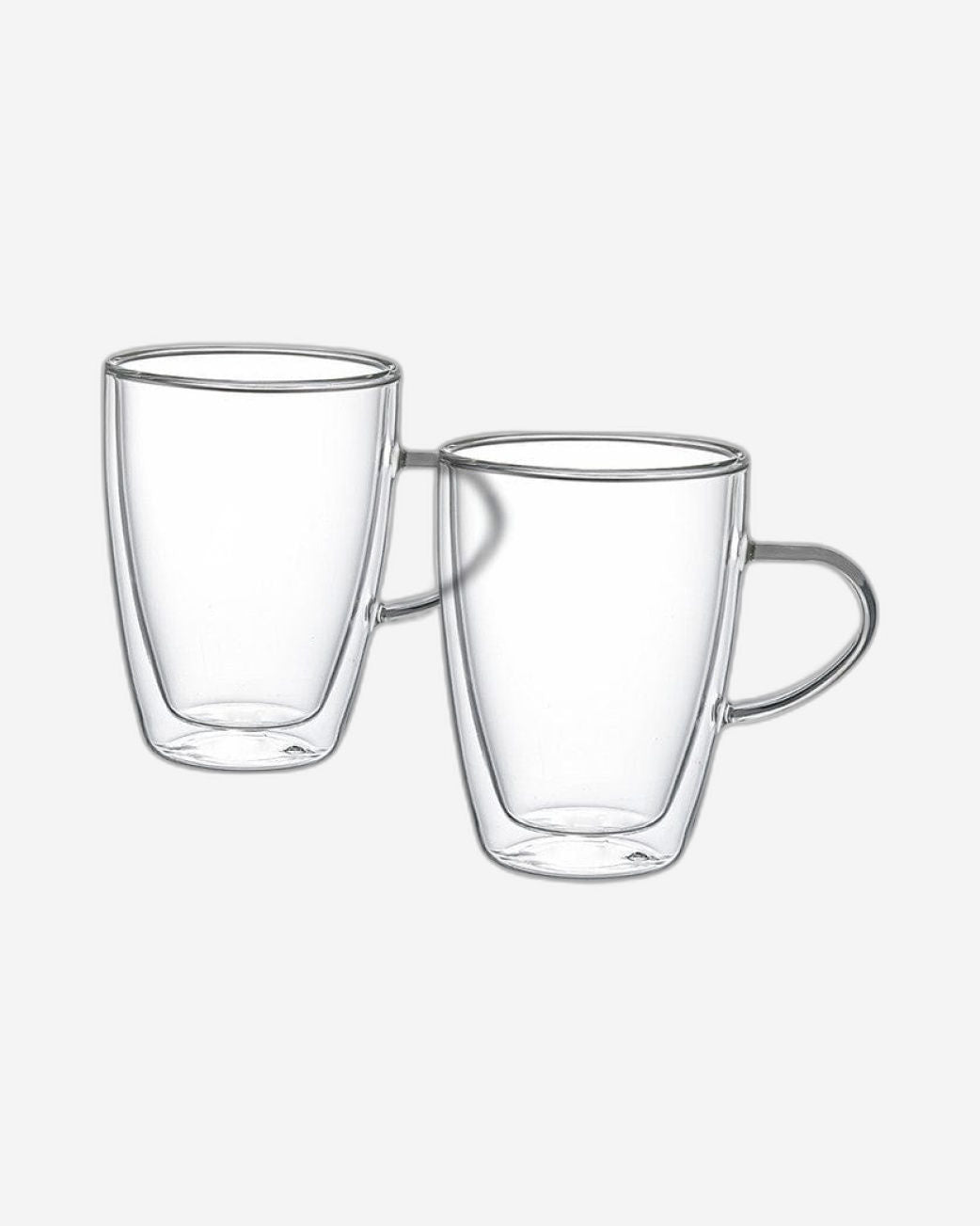 Fissman 2 Piece Double Wall Mugs 350 Ml Borosilicate Glass