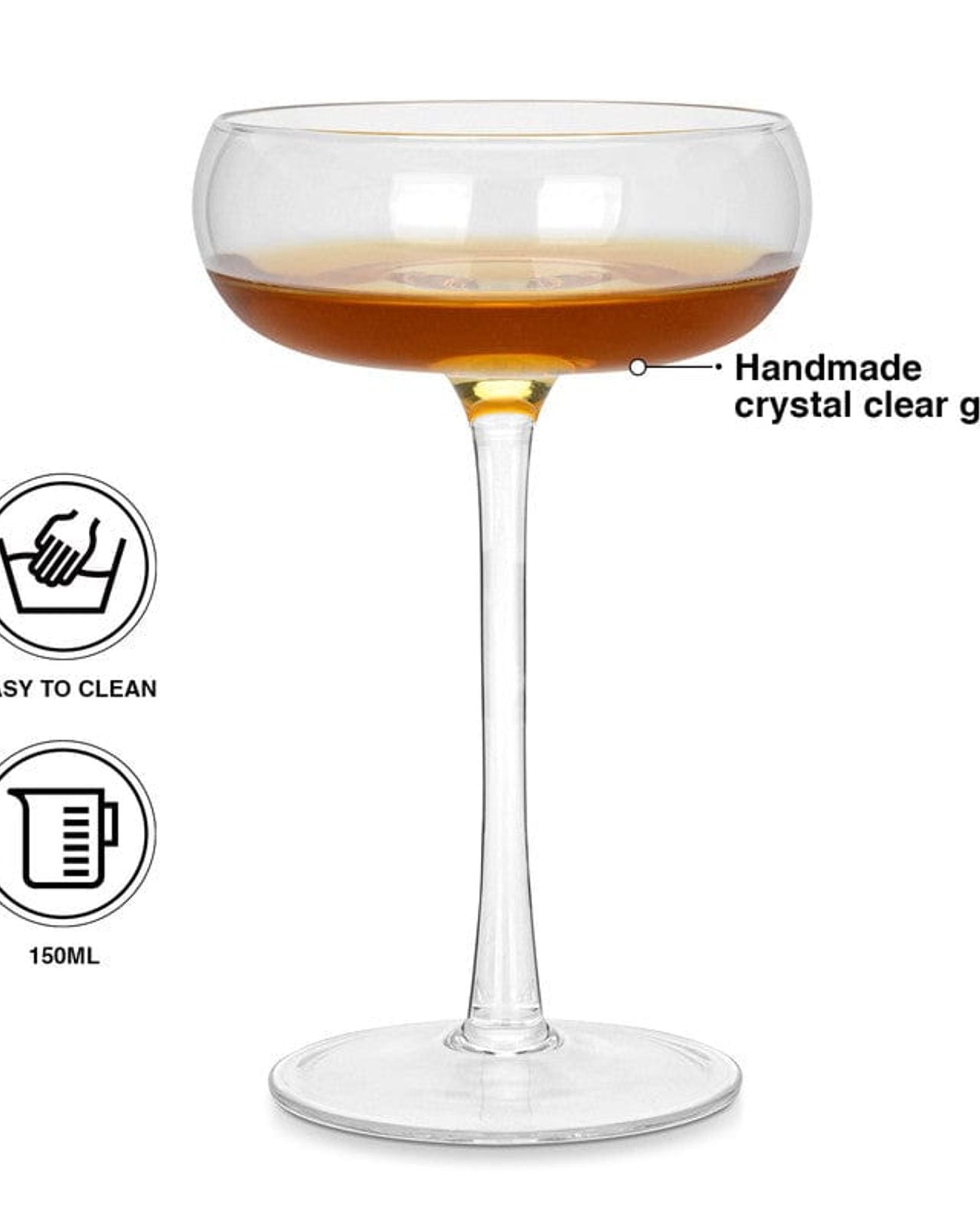 Fissman 2 Piece 150Ml Cocktail Glass Set