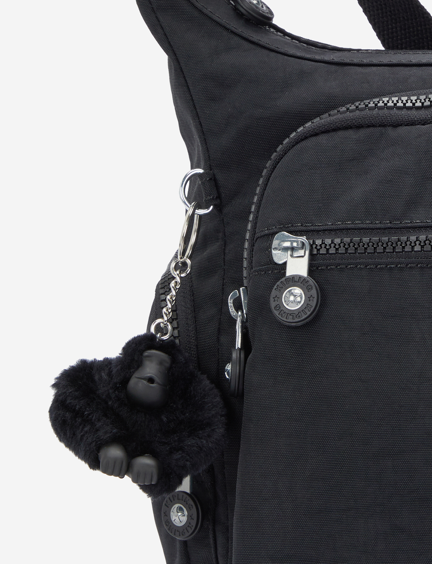 KIPLING Gabbie Black Noir Large crossbody 15255-P39