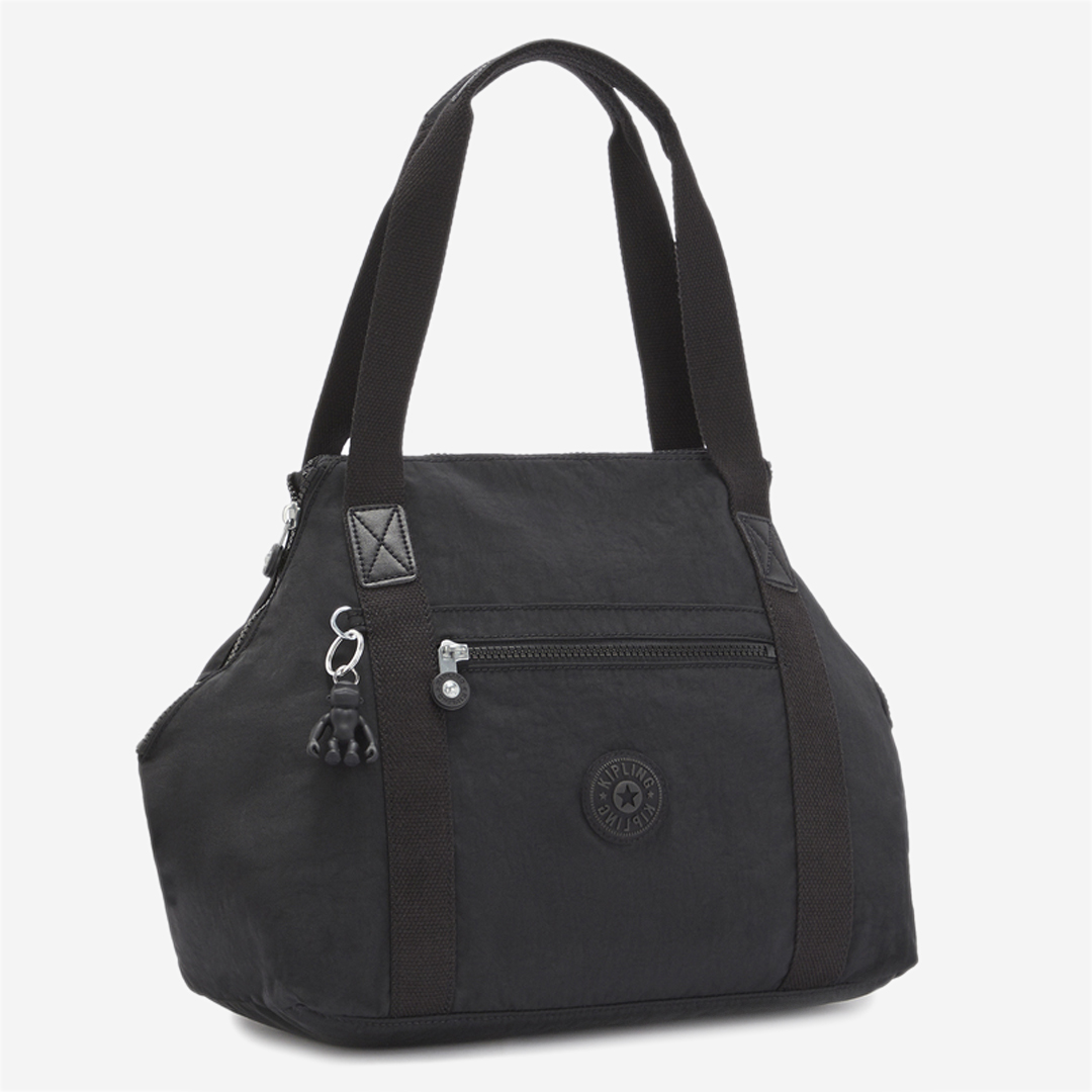 Kipling Art Black Noir Medium Tote (with Removable Shoulderstrap) 10619-P39